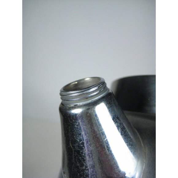 Vintage Art Deco Chrome Cocktail Pitcher Bakelite Shaker Barware Decor 12 in - Picture 13 of 16